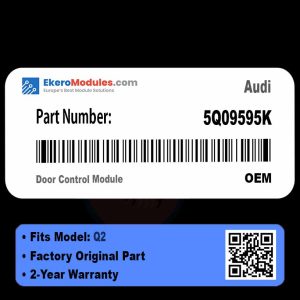 5Q09595K Door Control Module | Audi Q2 | Genuine OEM Part