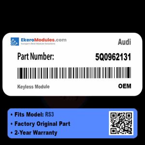 5Q0962131 Keyless Module | Audi RS3 | Genuine OEM Part