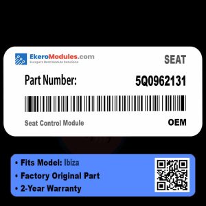 5Q0962131 Seat Control Module | SEAT Ibiza | Genuine OEM Part