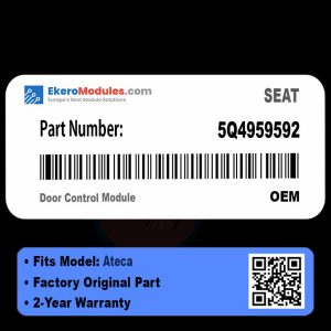 5Q4959592 Door Control Module | SEAT Ateca | Genuine OEM Part