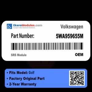 5WA959655M SRS Module | Volkswagen Golf | Genuine OEM Part