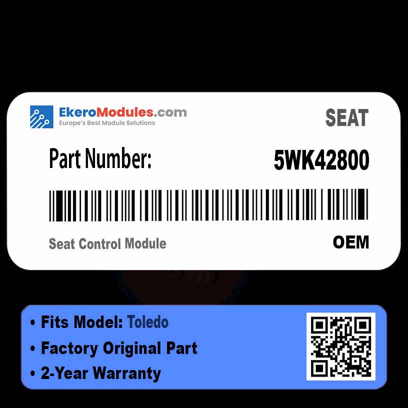 5WK42800 Seat Control Module | SEAT Toledo | Genuine OEM Part