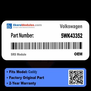 5WK43352 SRS Module | Volkswagen Caddy | Genuine OEM Part