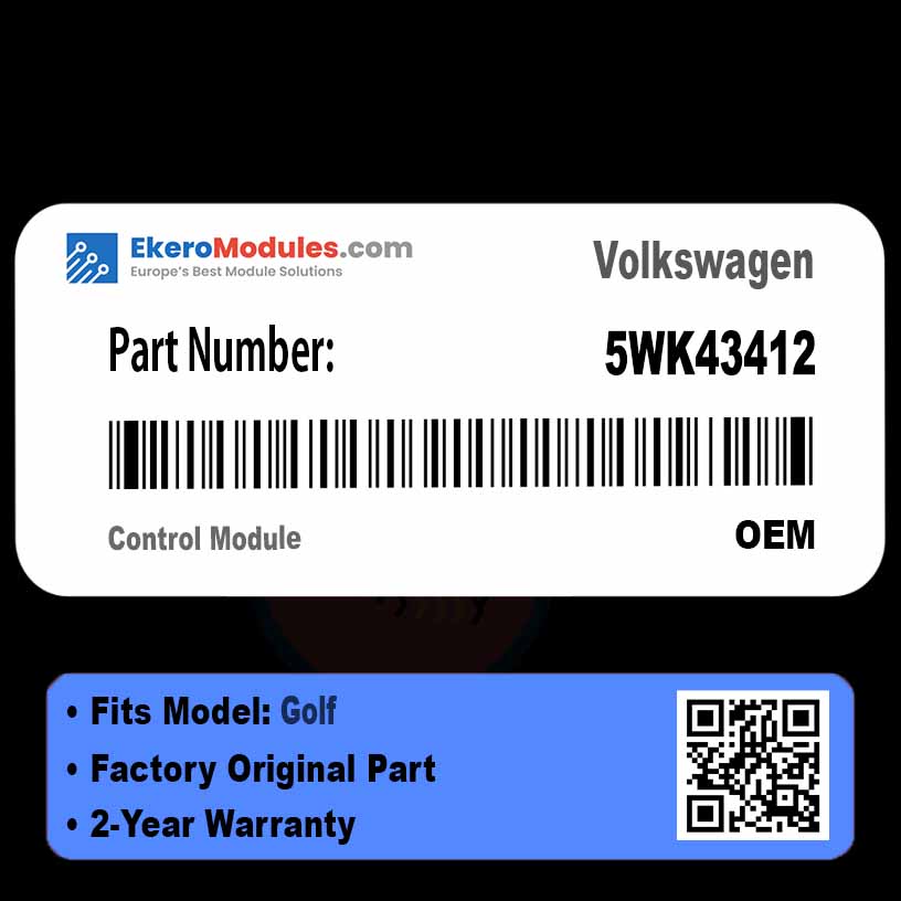 5WK43412 Control Module | Volkswagen Golf | Genuine OEM Part