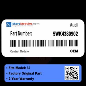5WK4380902 Control Module | Audi S4 | Genuine OEM Part