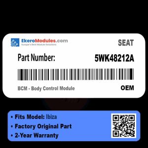 5WK48212A BCM - Body Control Module | SEAT Ibiza | Genuine OEM Part