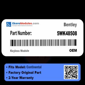 5WK48508 Keyless Module | Bentley Continental | Genuine OEM Part