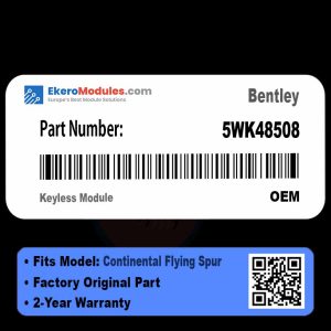 5WK48508 Keyless Module | Bentley Continental Flying Spur | Genuine OEM Part