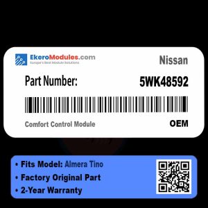 5WK48592 Comfort Control Module | Nissan Almera Tino | Genuine OEM Part