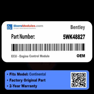 5WK48827 ECU - Engine Control Module | Bentley Continental | Genuine OEM Part