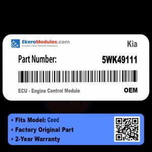 5WK49111 ECU - Engine Control Module | Kia Ceed | Genuine OEM Part
