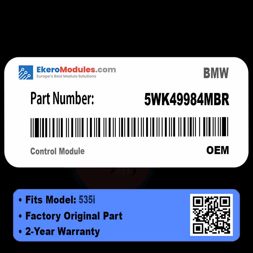 5WK49984MBR Control Module | BMW 535i | Genuine OEM Part