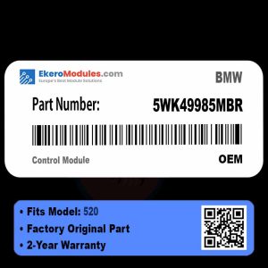 5WK49985MBR Control Module | BMW 520 | Genuine OEM Part