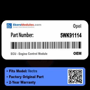 5WK91114 ECU - Engine Control Module | Opel Vectra | Genuine OEM Part