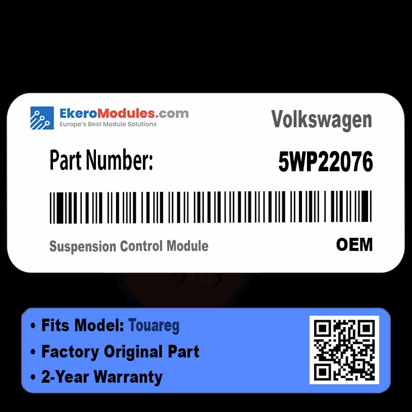 5WP22076 Suspension Control Module | Volkswagen Touareg | Genuine OEM Part