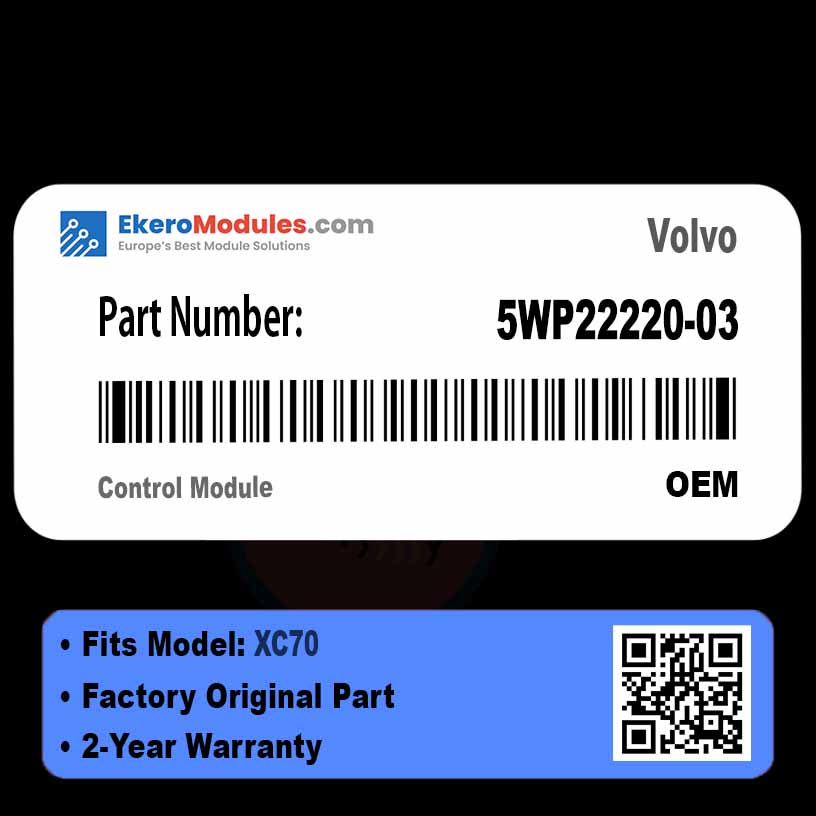 5WP22220-03 Control Module | Volvo XC70 | Genuine OEM Part