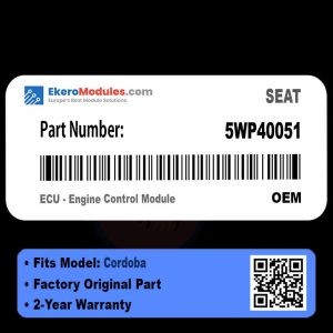 5WP40051 ECU - Engine Control Module | SEAT Cordoba | Genuine OEM Part