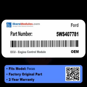 5WS407781 ECU - Engine Control Module | Ford Focus | Genuine OEM Part