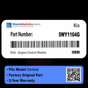 5WY1104G ECU - Engine Control Module | Kia Carnival | Genuine OEM Part