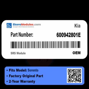 600942801E SRS Module | Kia Sorento | Genuine OEM Part
