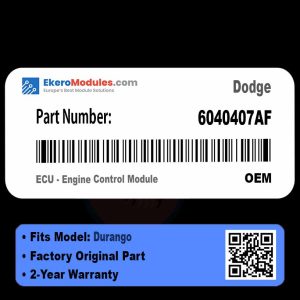 6040407AF ECU - Engine Control Module | Dodge Durango | Genuine OEM Part