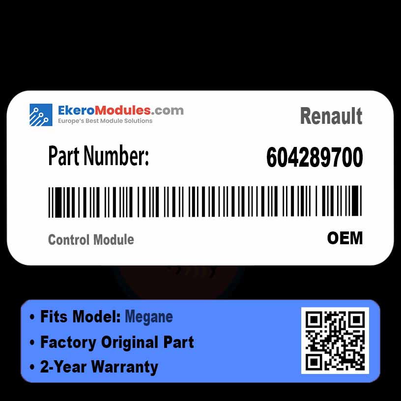 604289700 Control Module | Renault Megane | Genuine OEM Part
