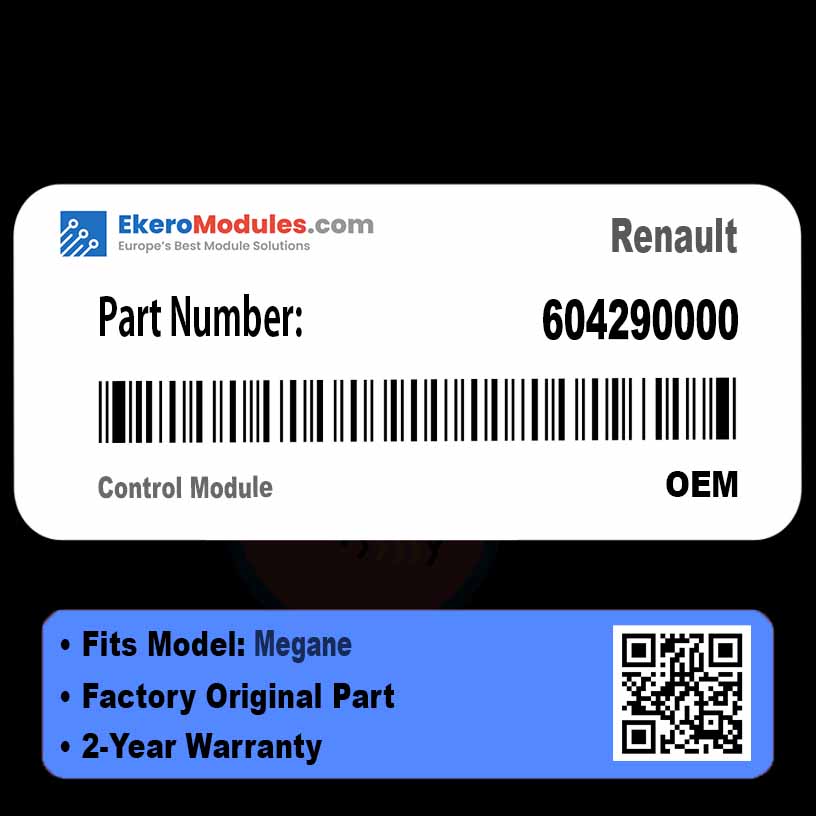 604290000 Control Module | Renault Megane | Genuine OEM Part