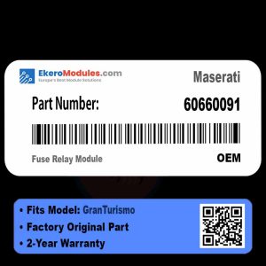60660091 Fuse Relay Module | Maserati GranTurismo | Genuine OEM Part