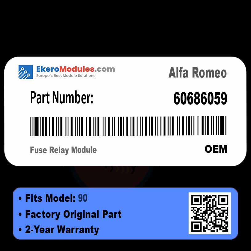 60686059 Fuse Relay Module | Alfa Romeo 90 | Genuine OEM Part