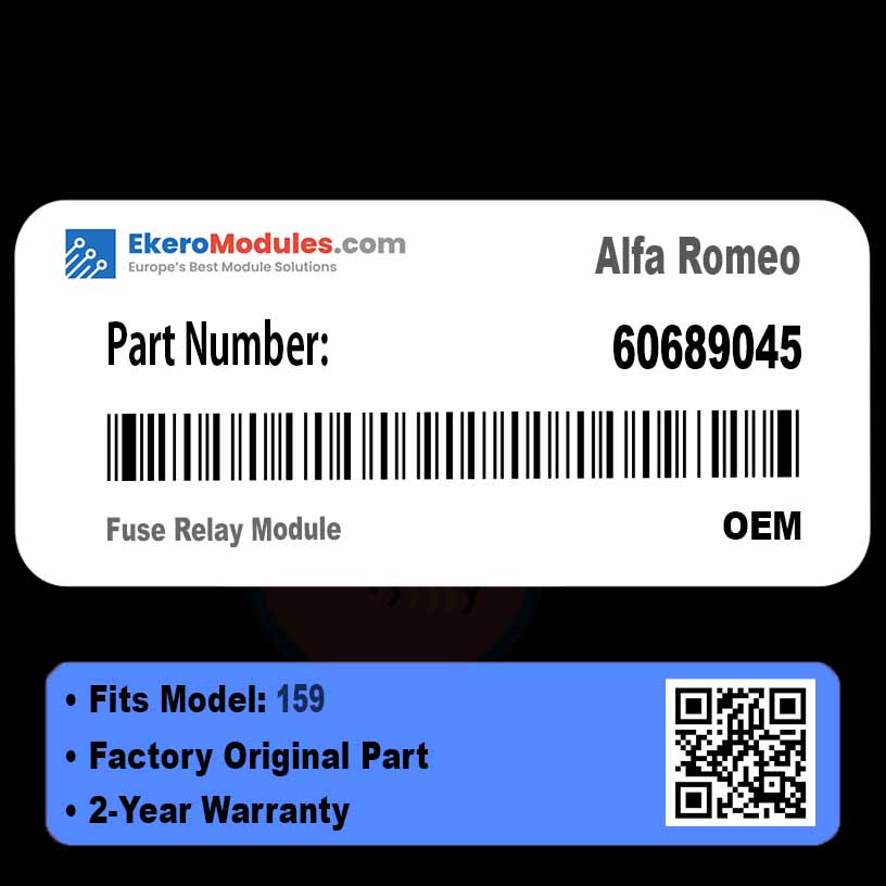 60689045 Fuse Relay Module | Alfa Romeo 159 | Genuine OEM Part