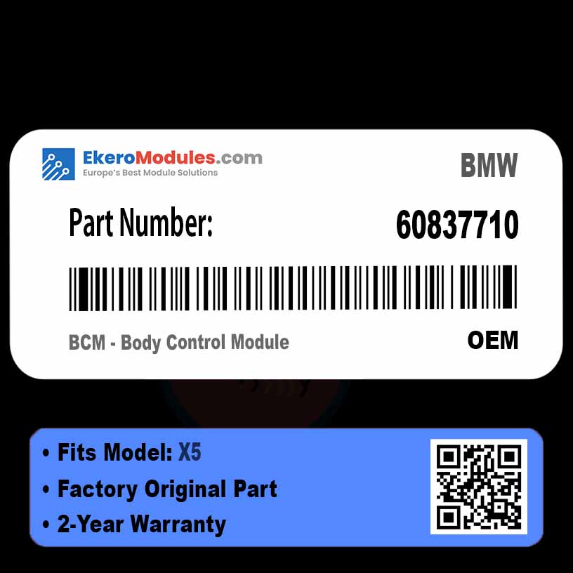 60837710 BCM - Body Control Module | BMW X5 | Genuine OEM Part