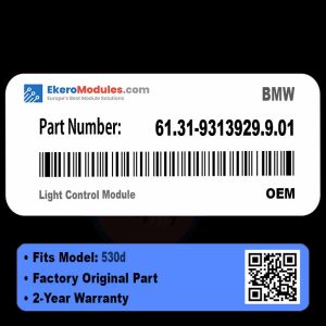 61.31-9313929.9.01 Light Control Module | BMW 530d | Genuine OEM Part