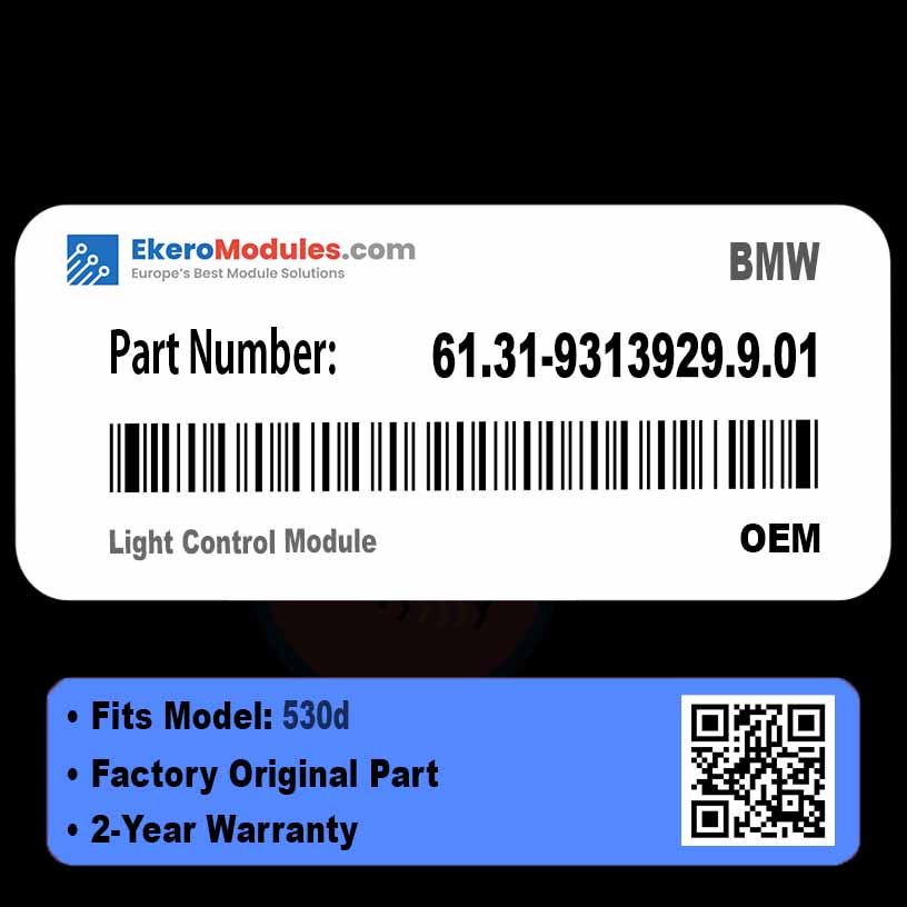 61.31-9313929.9.01 Light Control Module | BMW 530d | Genuine OEM Part