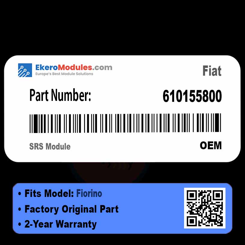 610155800 SRS Module | Fiat Fiorino | Genuine OEM Part