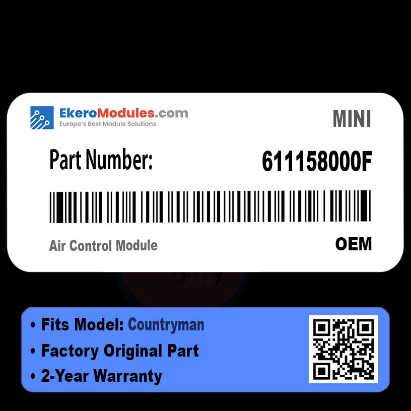 611158000F Air Control Module | MINI Countryman | Genuine OEM Part
