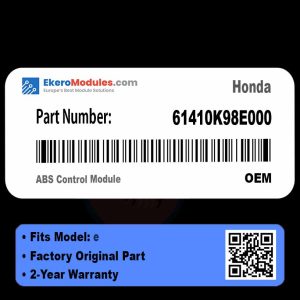 61410K98E000 ABS Control Module | Honda e | Genuine OEM Part
