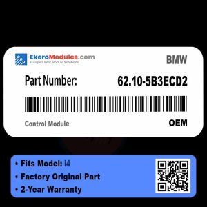 62.10-5B3ECD2 Control Module | BMW i4 | Genuine OEM Part
