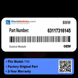 63117316145 Control Module | BMW 114i | Genuine OEM Part