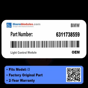6311738559 Light Control Module | BMW i3 | Genuine OEM Part