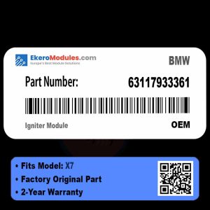 63117933361 Igniter Module | BMW X7 | Genuine OEM Part