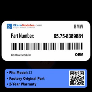 65.75-8389881 Control Module | BMW Z3 | Genuine OEM Part