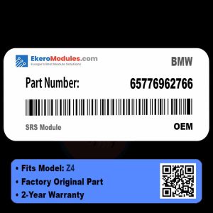65776962766 SRS Module | BMW Z4 | Genuine OEM Part