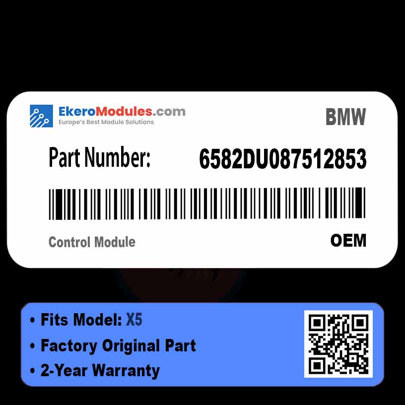 6582DU087512853 Control Module | BMW X5 | Genuine OEM Part