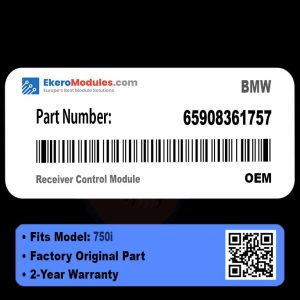 65908361757 Receiver Control Module | BMW 750i | Genuine OEM Part