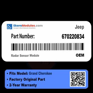 670220834 Radar Sensor Module | Jeep Grand Cherokee | Genuine OEM Part