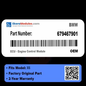 679467901 ECU - Engine Control Module | BMW X6 | Genuine OEM Part