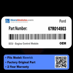 67R014903 ECU - Engine Control Module | Ford Maverick | Genuine OEM Part