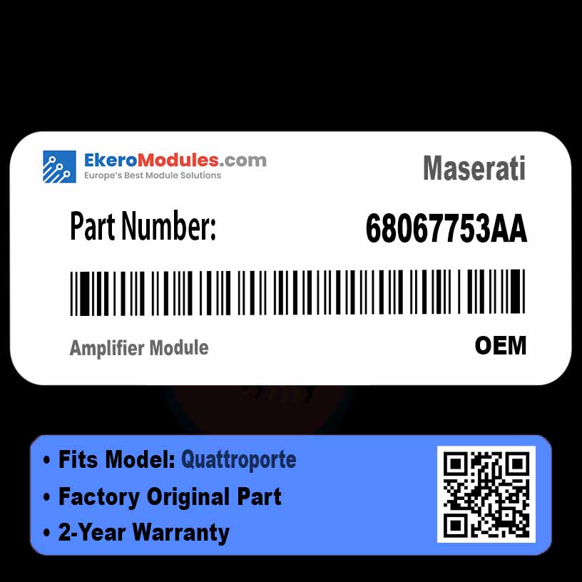 68067753AA Amplifier Module | Maserati Quattroporte | Genuine OEM Part