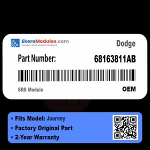 68163811AB SRS Module | Dodge Journey | Genuine OEM Part