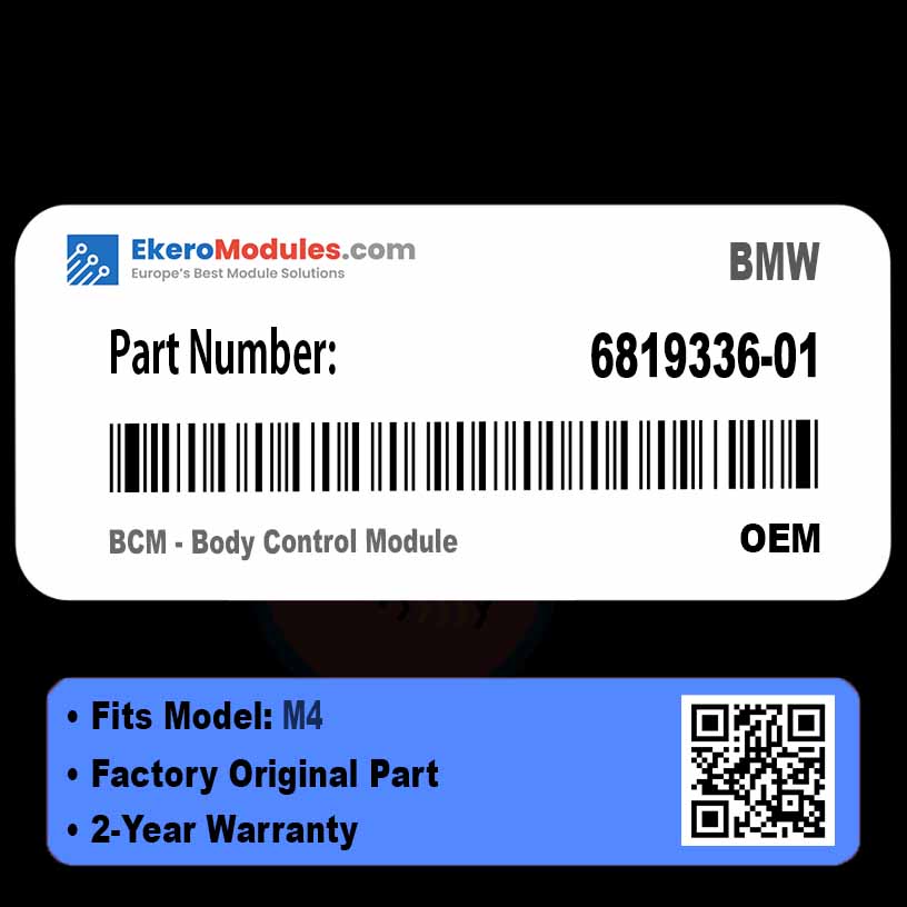 6819336-01 BCM - Body Control Module | BMW M4 | Genuine OEM Part